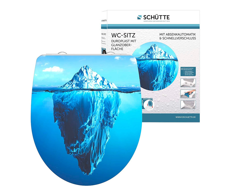 SCHÜTTE Duroplast-High-Gloss-WC-Sitz »ICEBERG« mit Eisberg-Motiv.