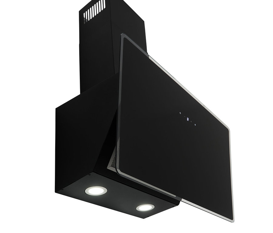 Detailansicht einer schwarzen Dunstabzugshaube. Respekta®-Dunstabzugshaube »CH111060SA++«, ca. 60 cm, A++ (von A+++ bis D), schwarz