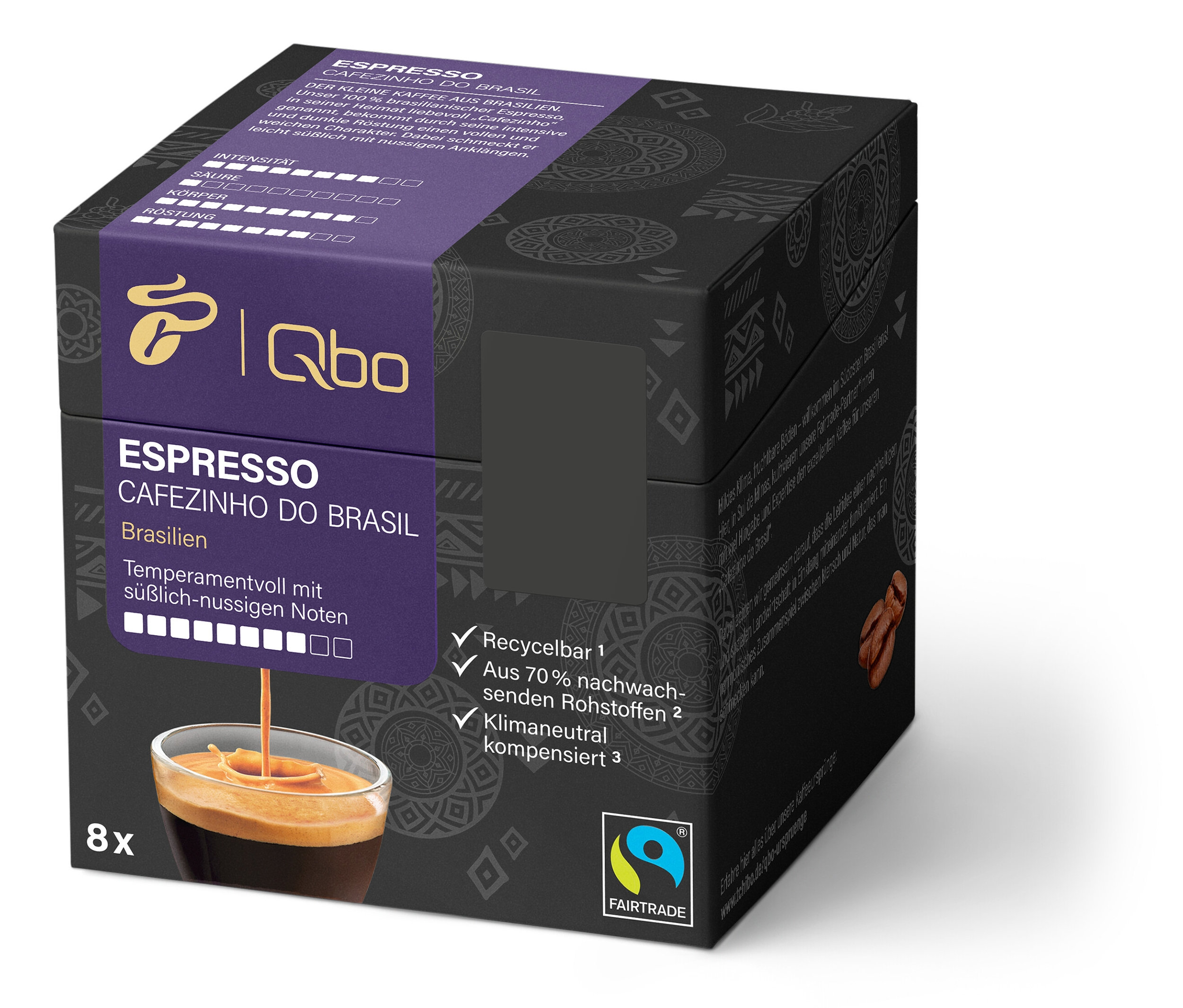 Qbo Espresso Cafezinho DO Brasil - 8 Kapseln - Intensität: 8/10. Qbo Espresso Cafezinho DO Brasil - 8 Kapseln - Intensität: 8/10 <![CDATA[Qbo Espresso CAFEZINHO DO BRASIL - 8 Kapseln Aufbewahrungshinweise: Unter Schutzatmosphäre verpackt., Trock espresso günstig Kaufen-Qbo Espresso Cafezinho DO Brasil - 8 Kapseln - Intensität: 8/10. Qbo Espresso Cafezinho DO Brasil - 8 Kapseln - Intensität: 8/10 <![CDATA[Qbo Espresso CAFEZINHO DO BRASIL - 8 Kapseln Aufbewahrungshinweise: Unter Schutzatmosphäre verpackt., Trock