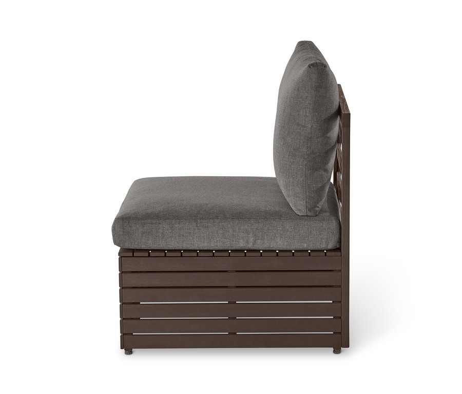 Seitenansicht des modularen 1-Sitzers »Tinus« mit Relax-Komfort-Kissen.