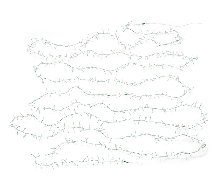 Eine XL-LED-Microlichterkette auf einem weißen Hintergrund.