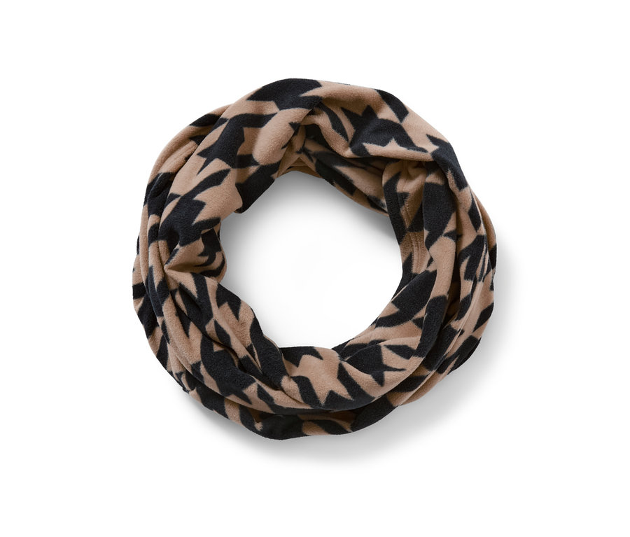 Ein bedruckter Fleece-Loop.