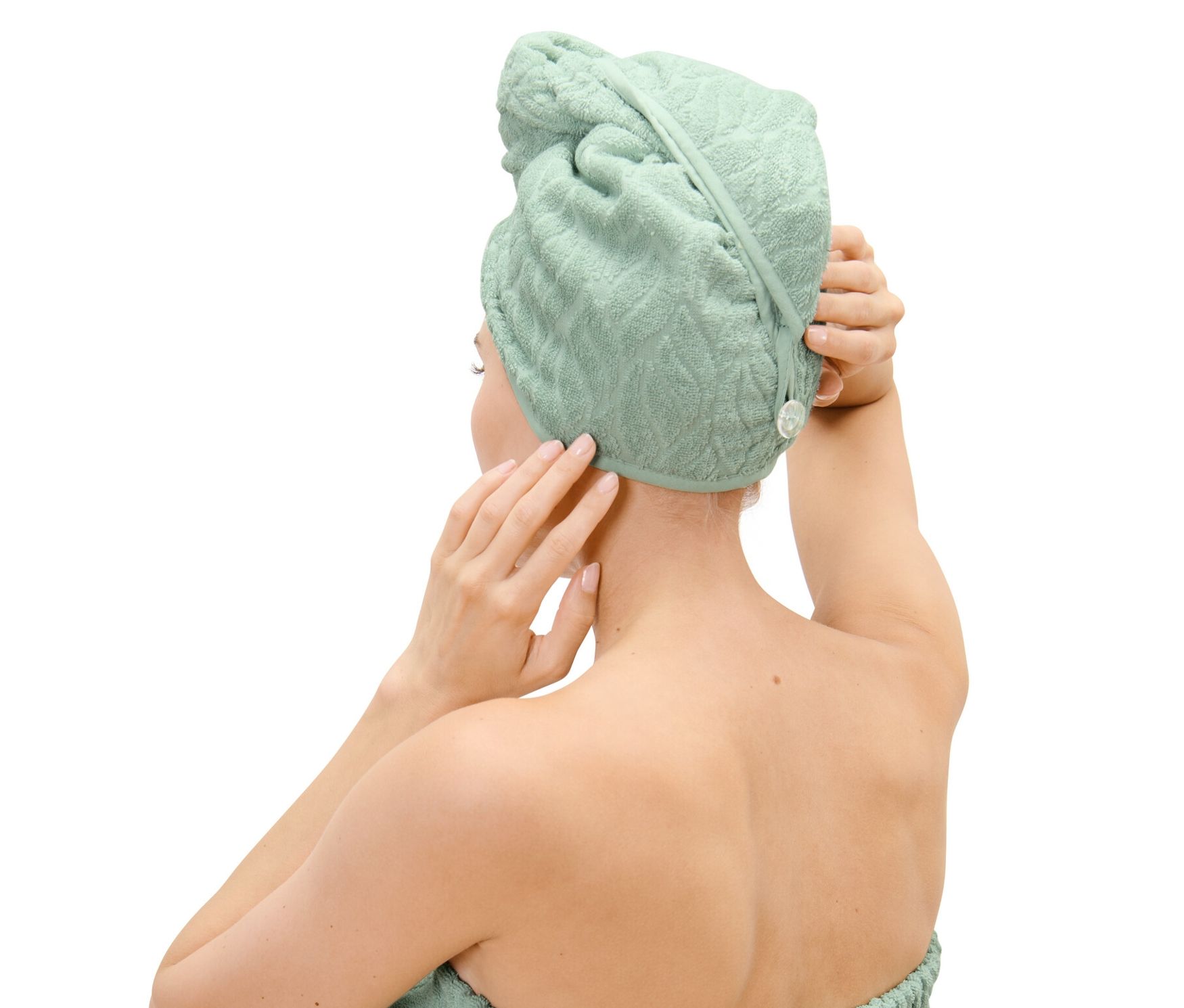 Thumbnail - Tchibo - Turban-Handtuch - grün