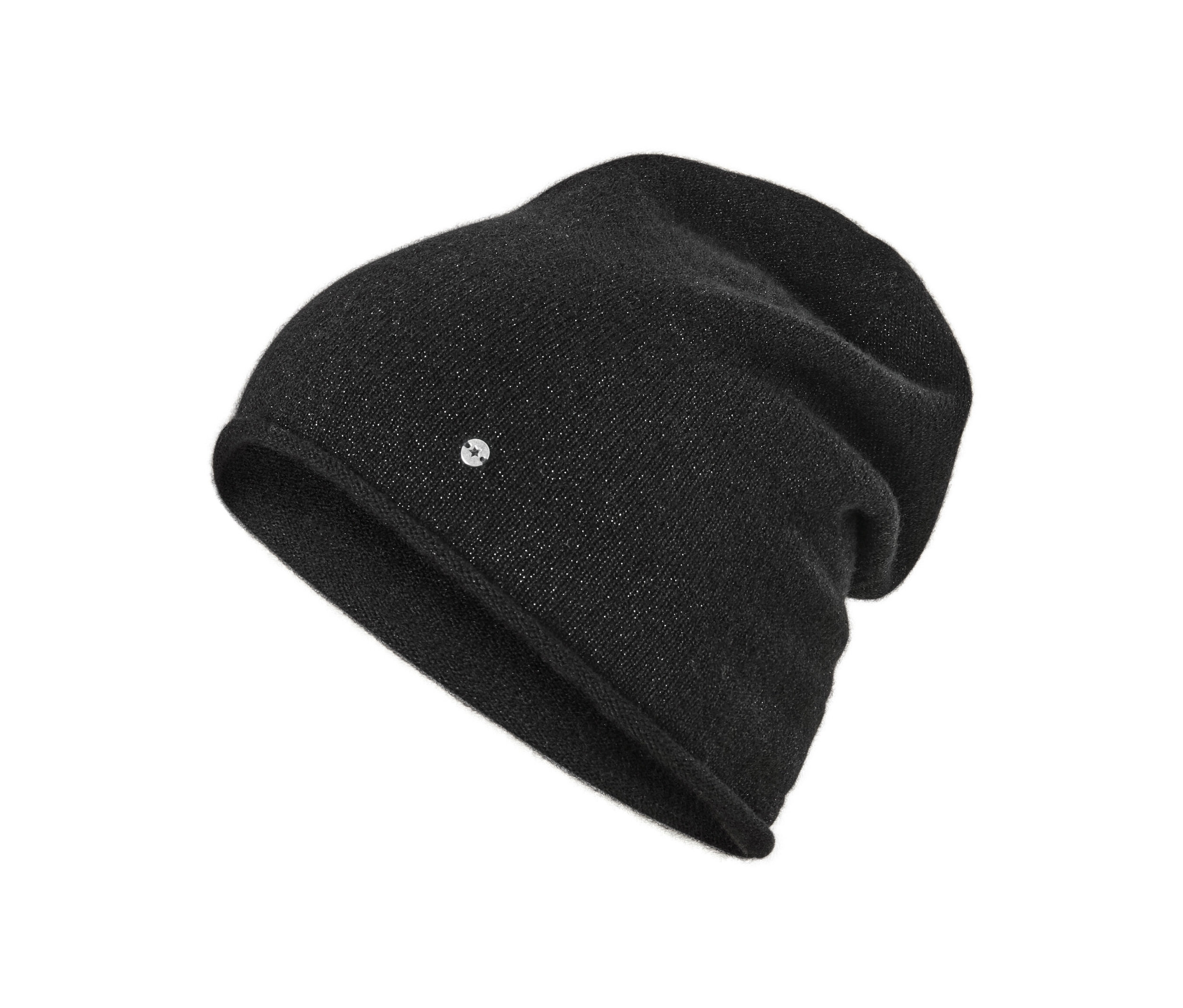 Tchibo - Glitzernde Feinstrick-Beanie - schwarz