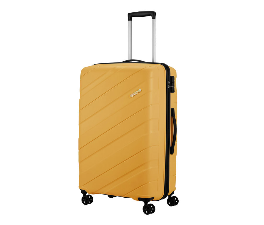 Grosser, gelber American Tourister »Jetdriver 3.0« Koffer in der Farbe Banana Cream.