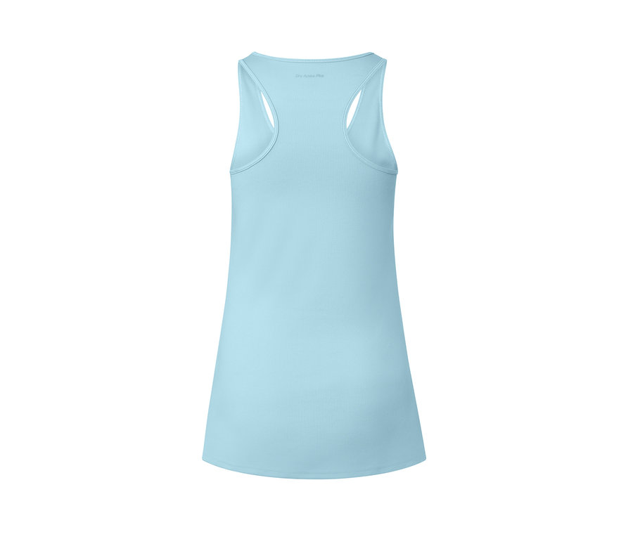 Hellblaues 2-in-1-Langarm-Sportshirt.