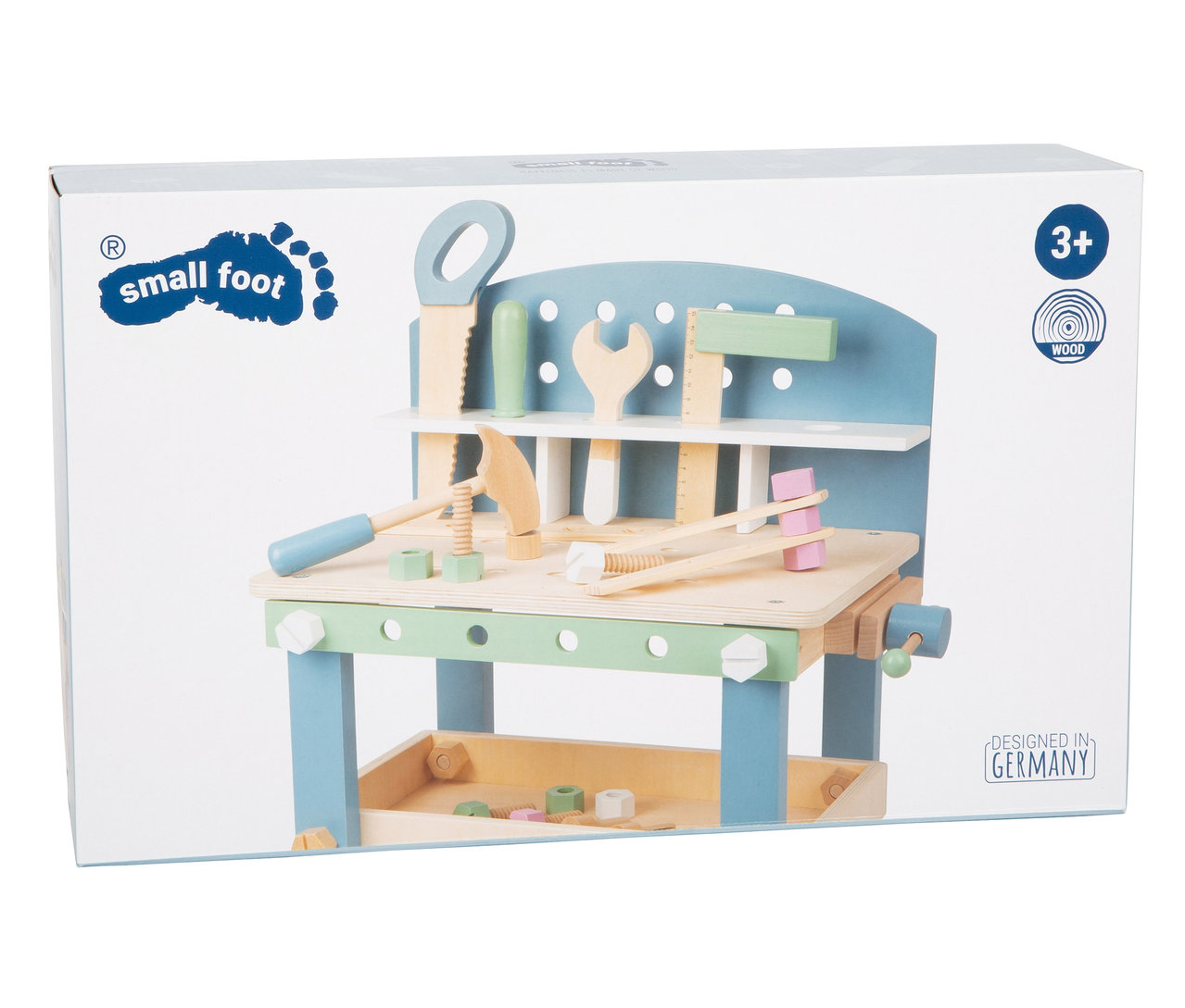 Verpackung der small foot Werkbank kompakt »Nordic« Kinderspielzeug.
