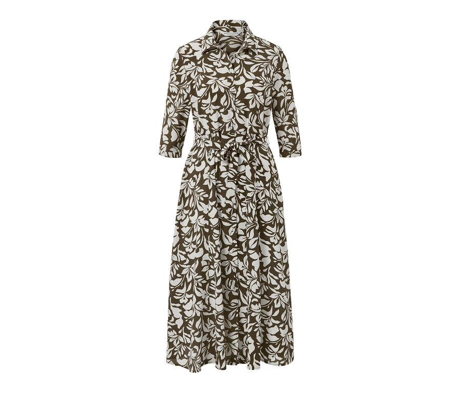 Bedrucktes Hemdblusenkleid.