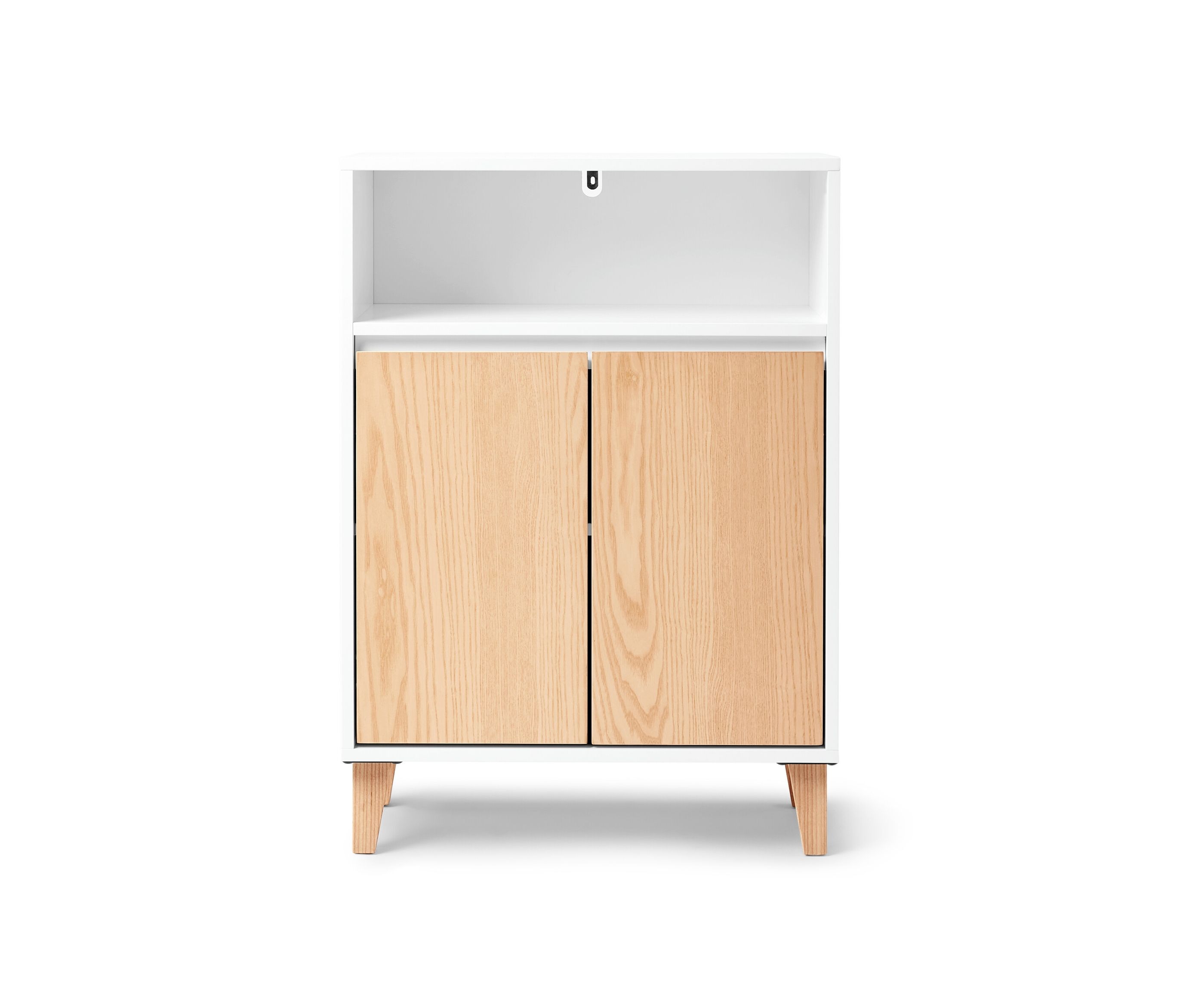 Tchibo - Sideboard mit 2 Türen und offenem Fach - 60x30x85cm - braun - Eschen-Massivholz