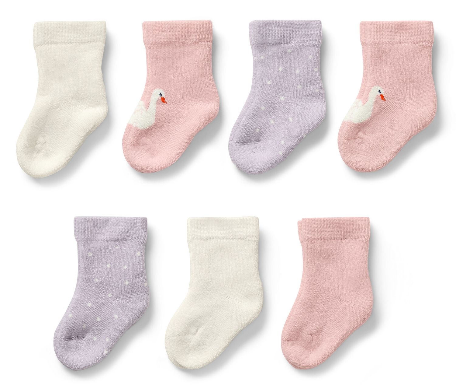Tchibo - 7 Paar Baby-Socken - Damen - Gr. 13-15 - weiß
