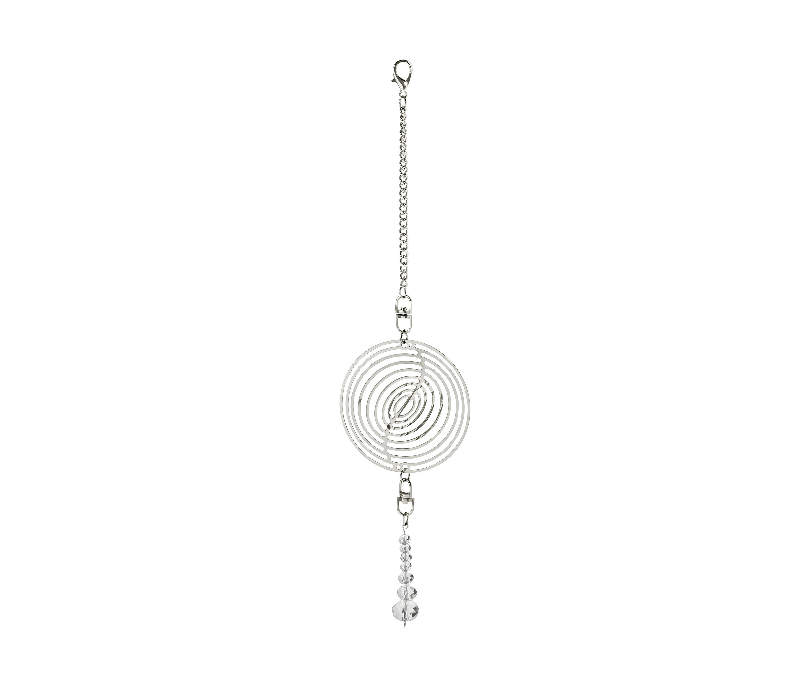 Edelstahl+6 günstig Kaufen-Tchibo - Windspiel - silber. Tchibo - Windspiel - silber <![CDATA[Windspiel Farbe: Silberfarben Material: Kette und Dekoelement Edelstahl Anhänger Glas Maße: Gesamtlänge ca. 26 cm Länge Aufhängung ca. 12 cm Ø Dekoelement ca. 6,5 mm Länge Kugelkette ca. 7,