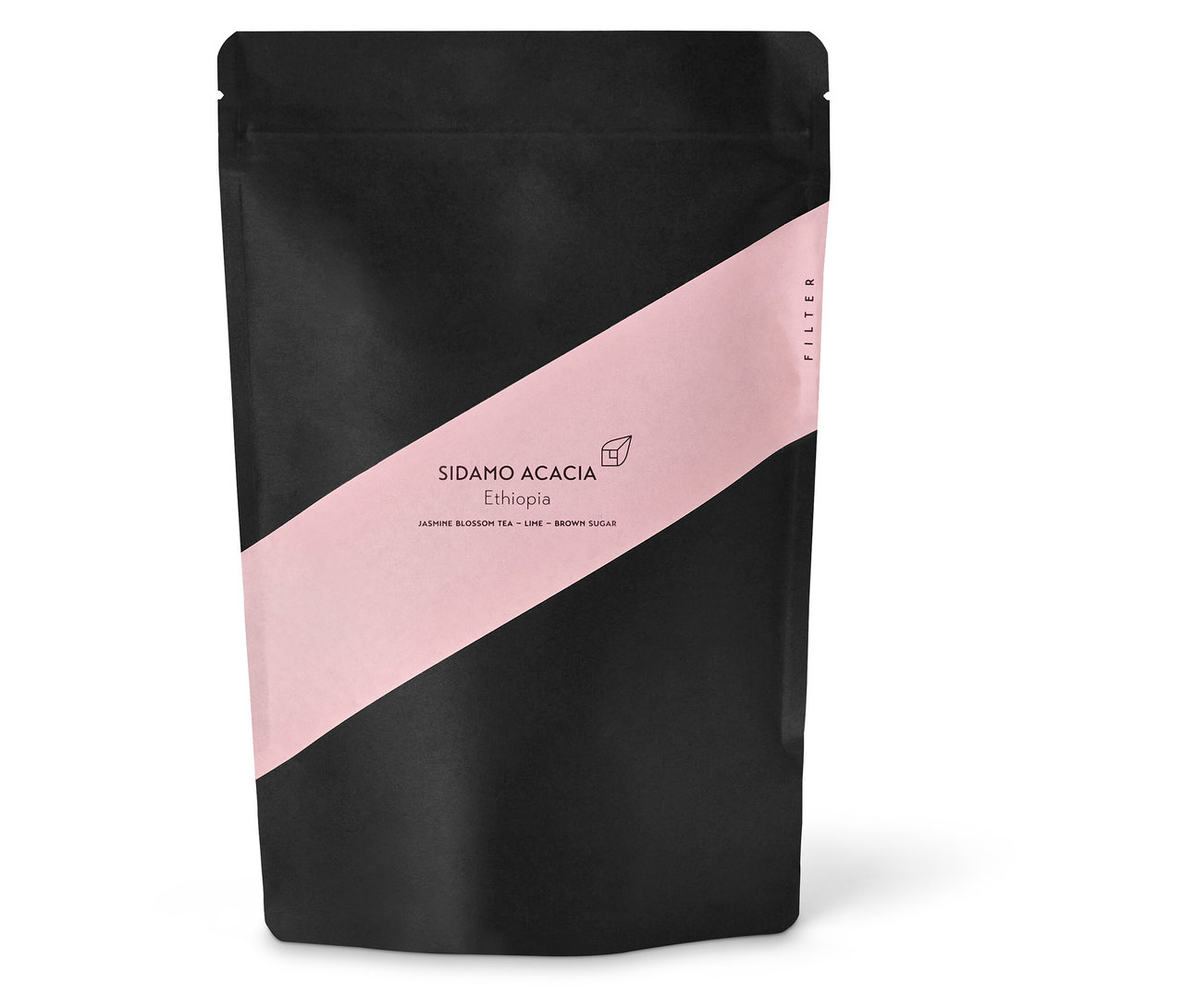 Schwarze Packung Kaffeekirsche - Sidamo Acacia Filterkaffee - 250 g Ganze Bohne.