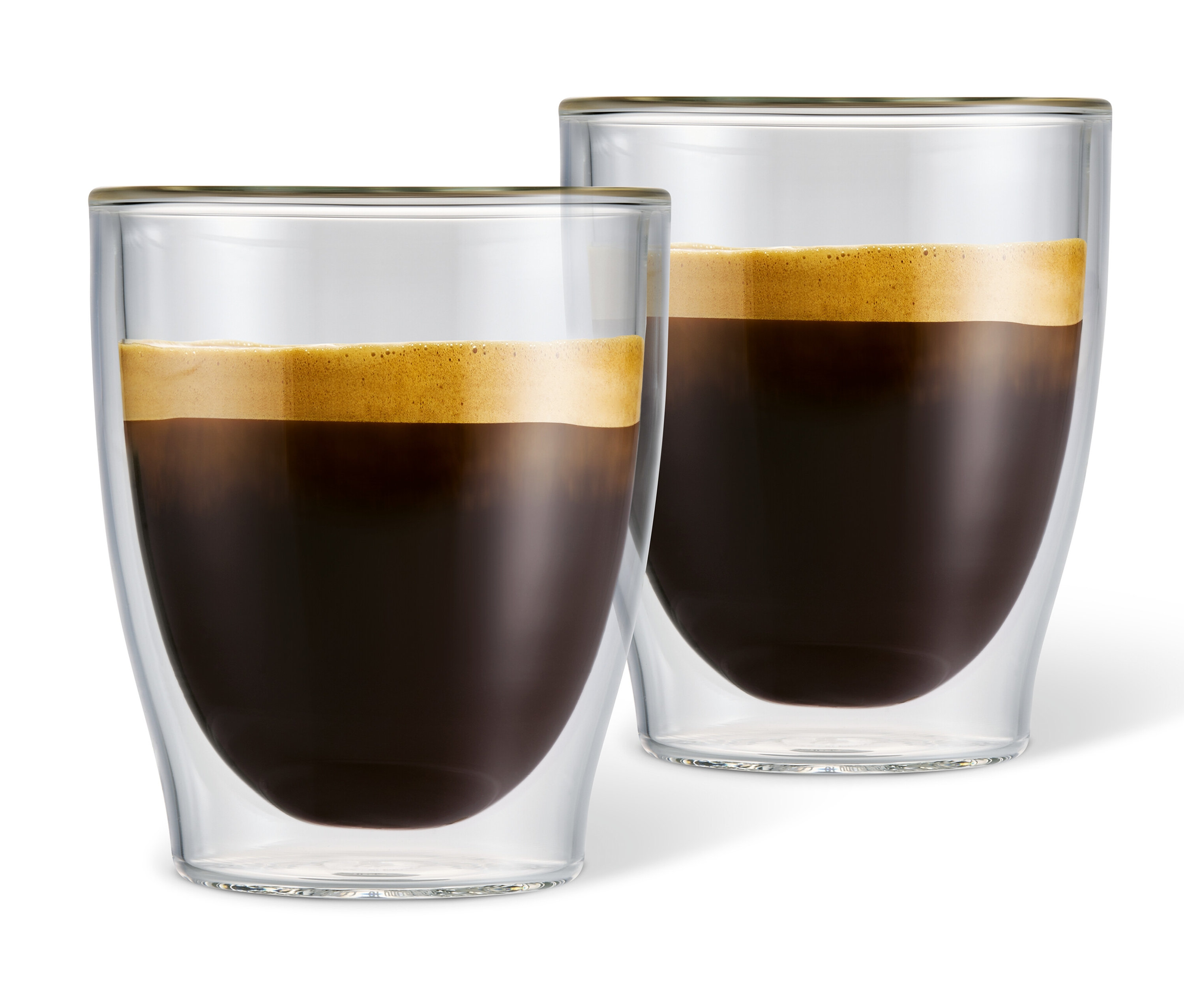 Tchibo - 2 Doppelwandige Caffè Crema Gläser - transparent