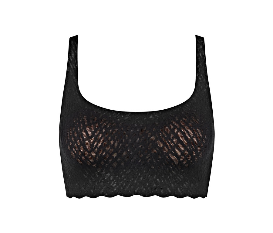 Schwarzes sloggi ZERO Feel Bliss Top.