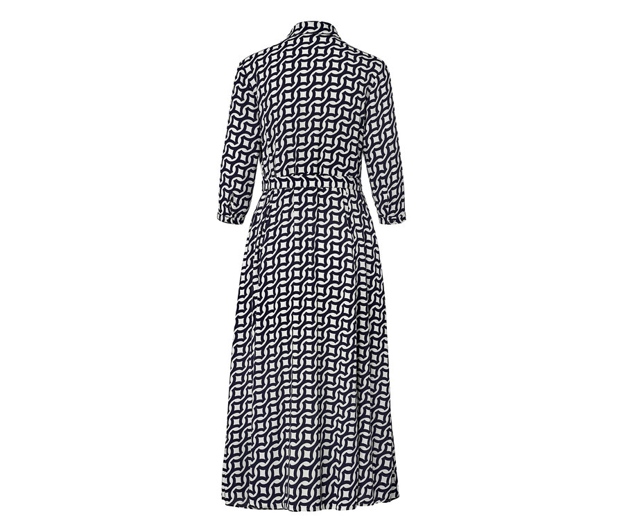 Bedrucktes Hemdblusenkleid.