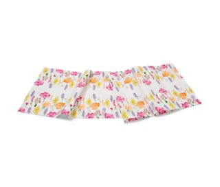 weiß mit floralem Print