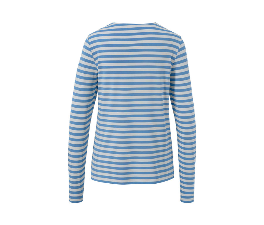 Gestreiftes Langarmshirt.