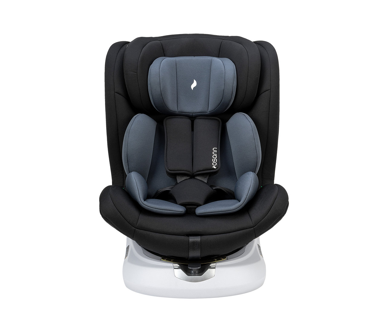 Ein schwarzer und grauer Osann Kindersitz »Four 360 S«.