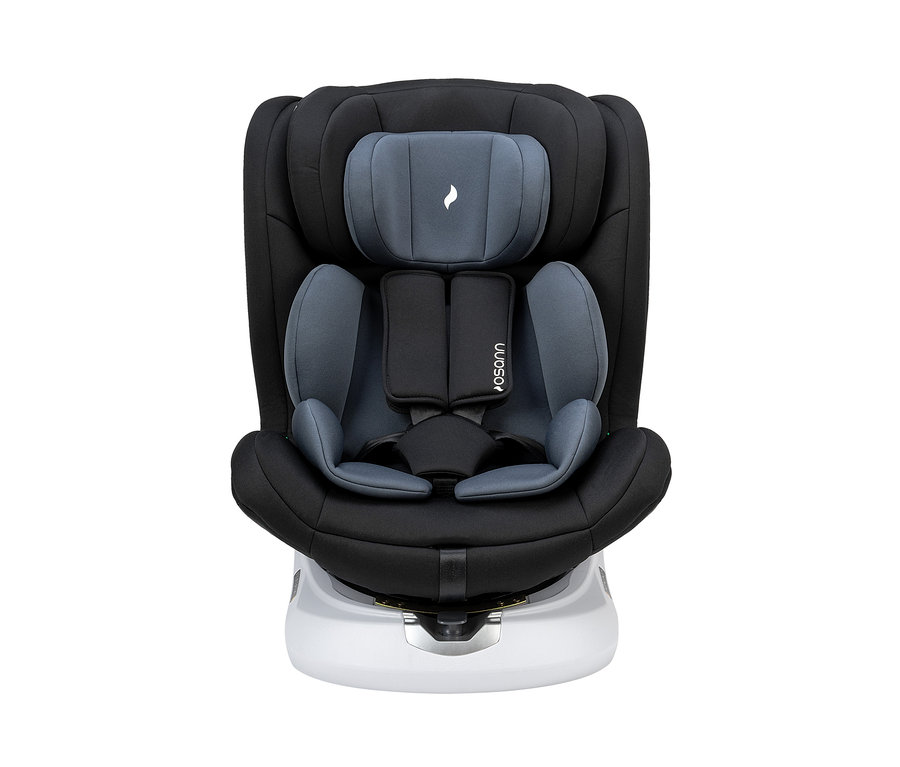Ein schwarzer und grauer Osann Kindersitz »Four 360 S«.