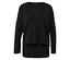 Schwarzes 2-in-1-Sportshirt.