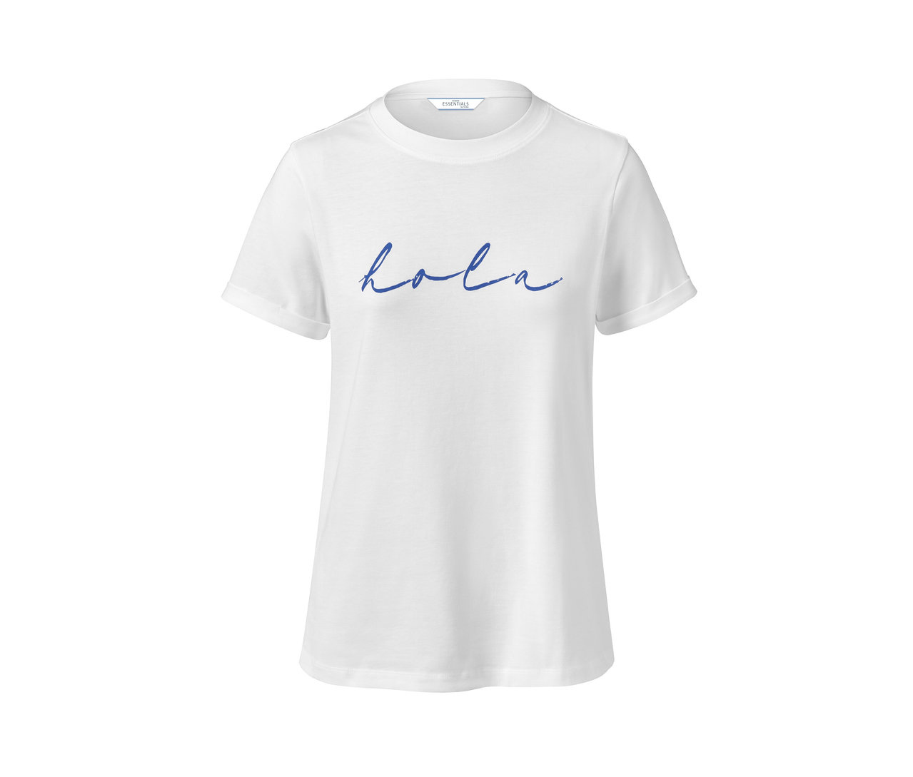 Weißes T-Shirt mit Print.