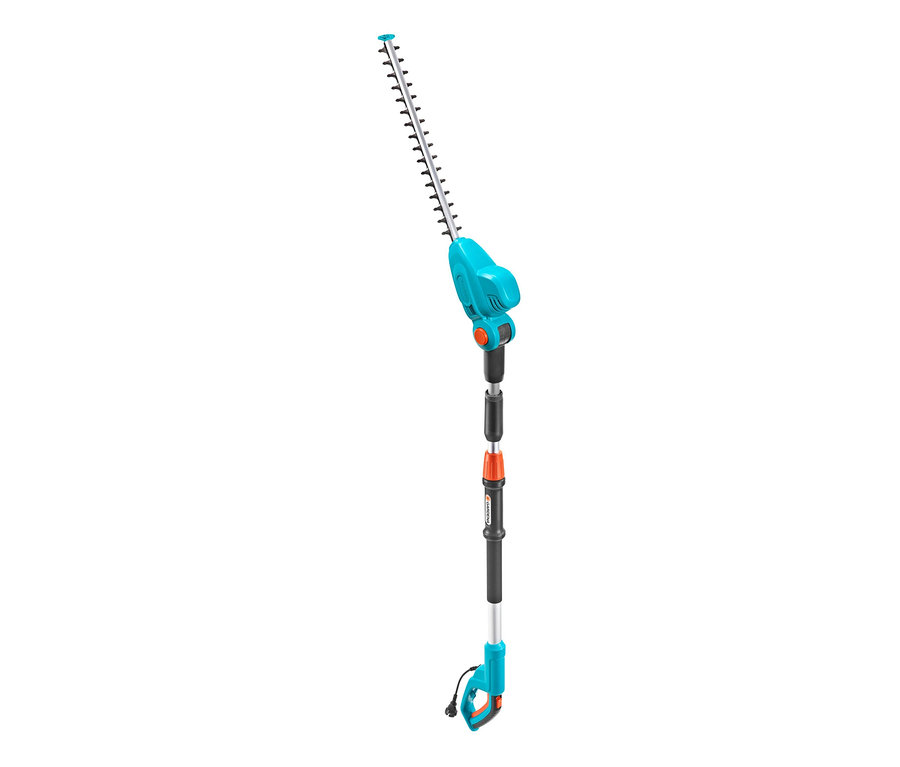 Gardena Elektro-Teleskop-Heckenschere »THS 500/48« in Türkis und Grau.