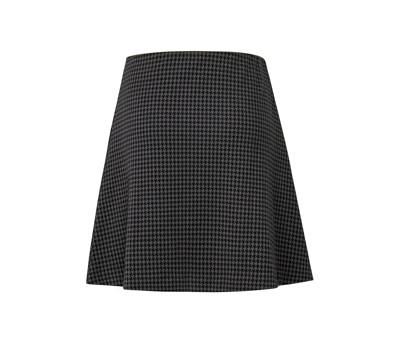 Ein Rock mit Hahnentrittmuster.