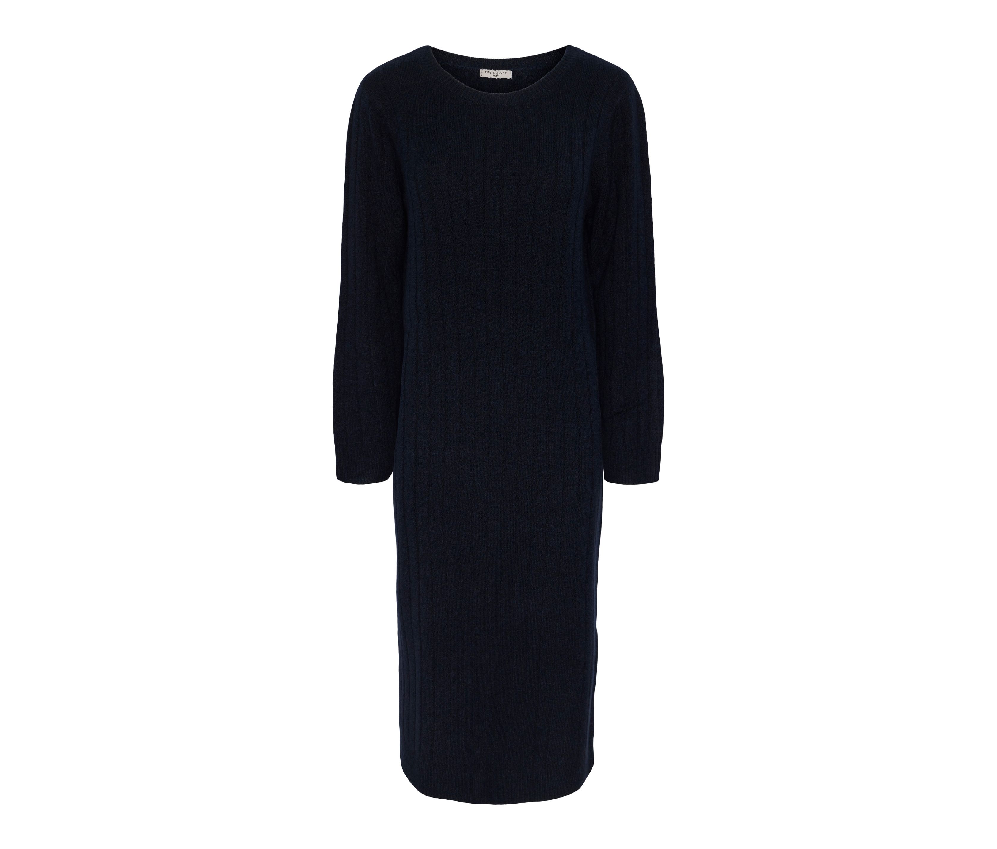 Tchibo - Geripptes Strickkleid - Damen - Gr. XS - dunkelblau