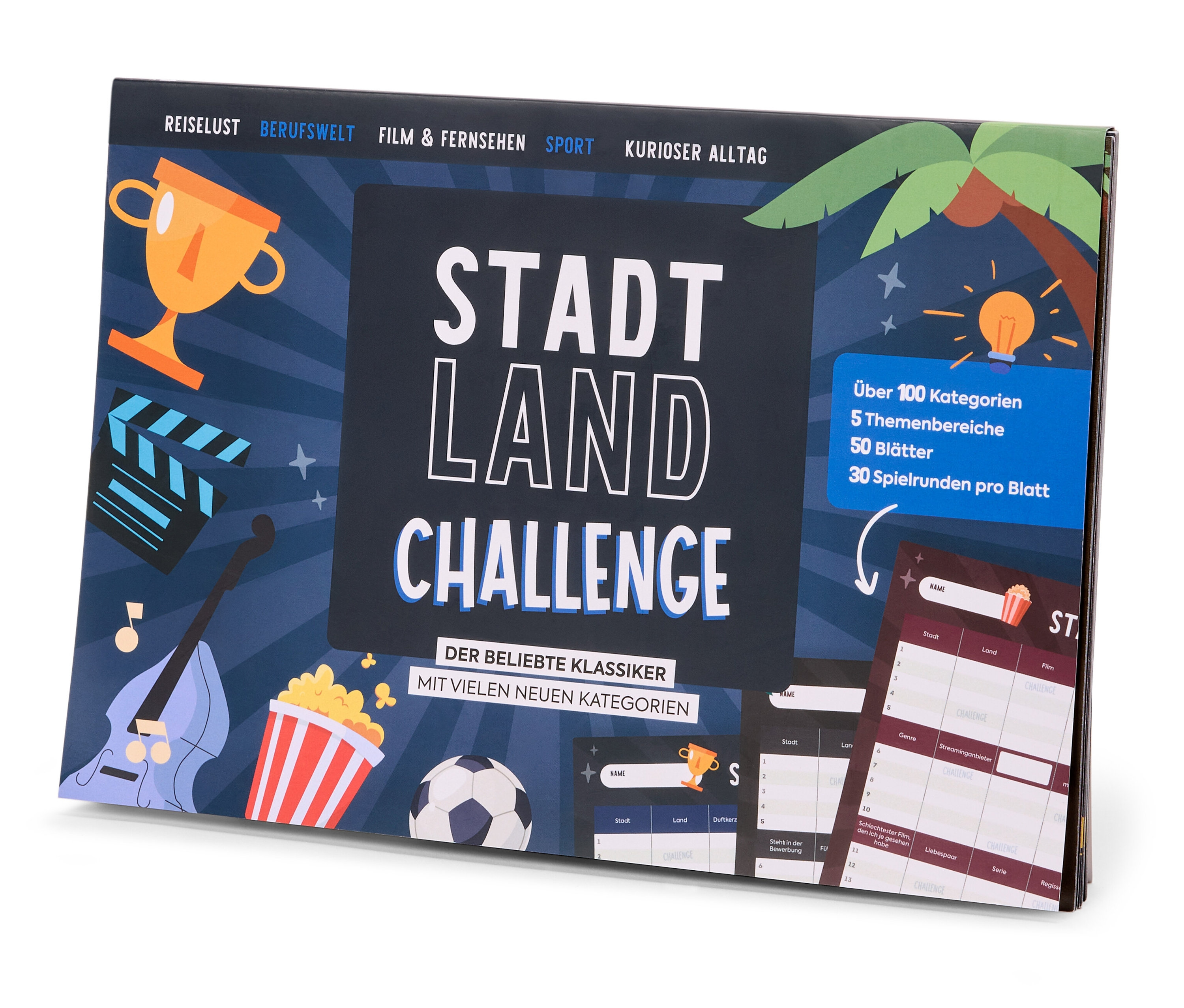 Tchibo - Spielblock »Stadt, Land, Challenge«