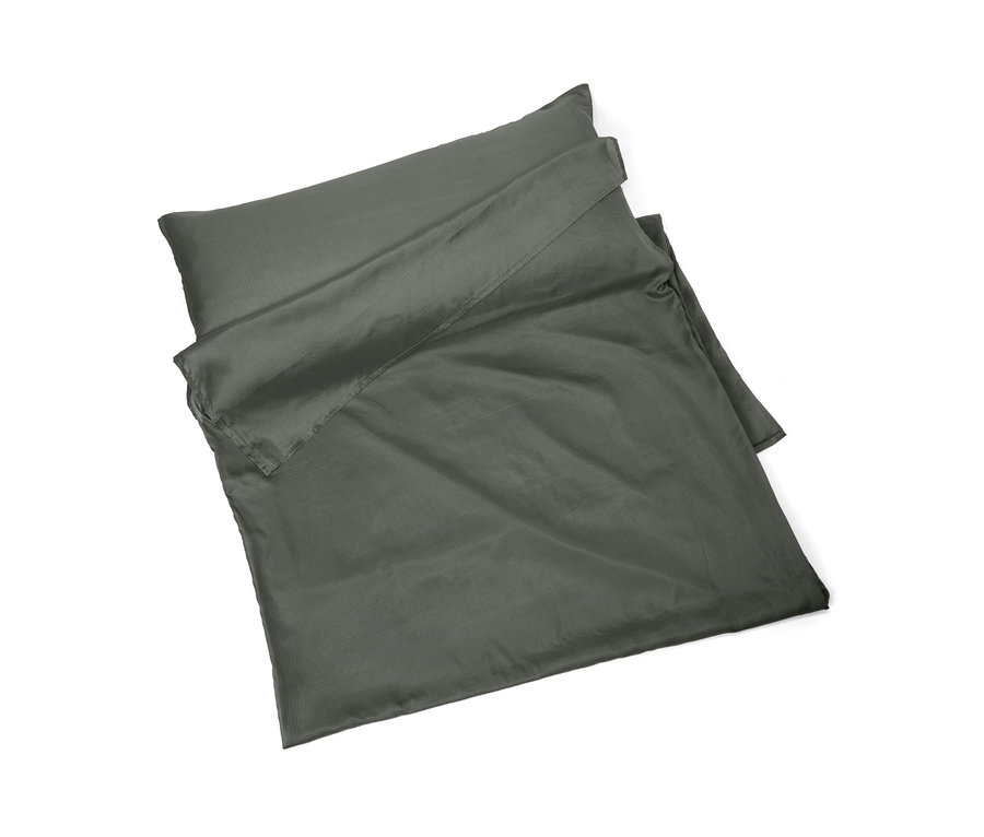 Graues Seiden-Schlafsack-Inlay.