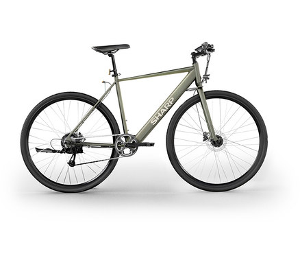 Ein Fahrrad auf einem weißen Hintergrund.