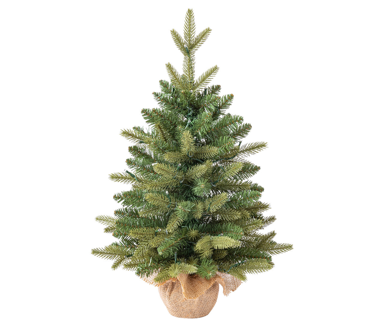Ein 60 cm hoher LED-Weihnachtsbaum »Aspen« mit Übertopf.