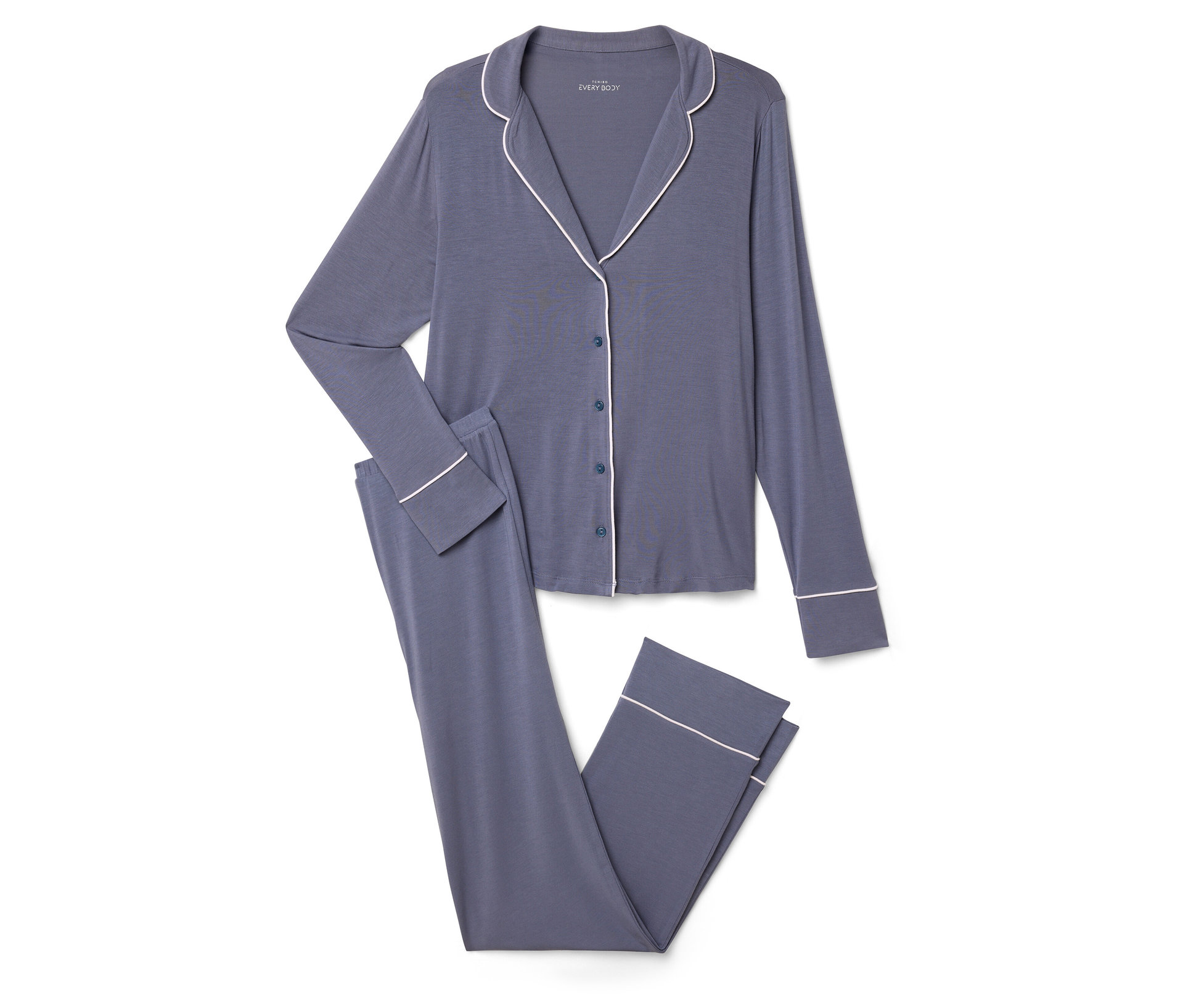 Pyjama-Set - Damen - Gr. XXL - blau - blau