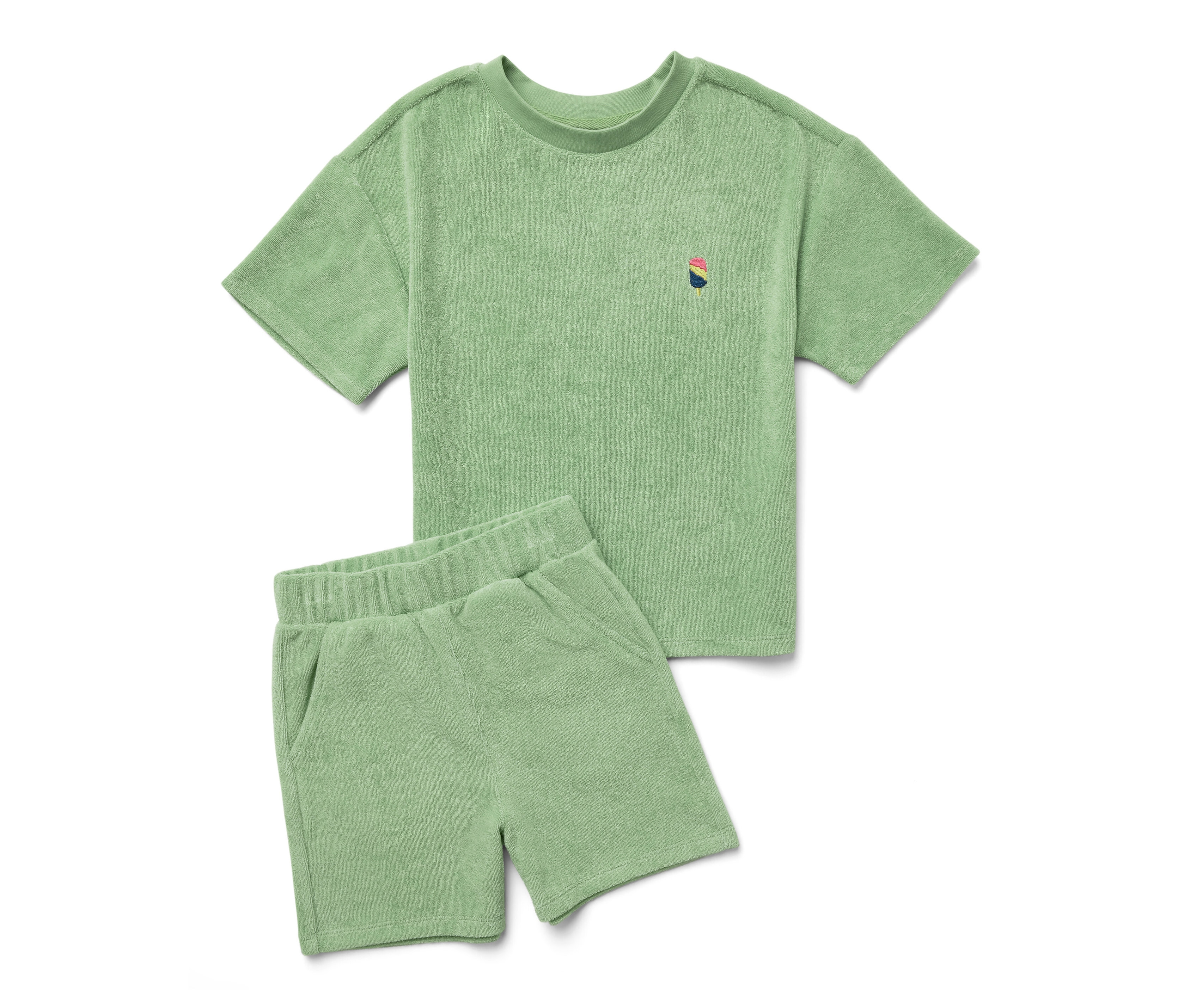 Tchibo - Kinder-Frottier-Set - Gr. 98/104 - grün