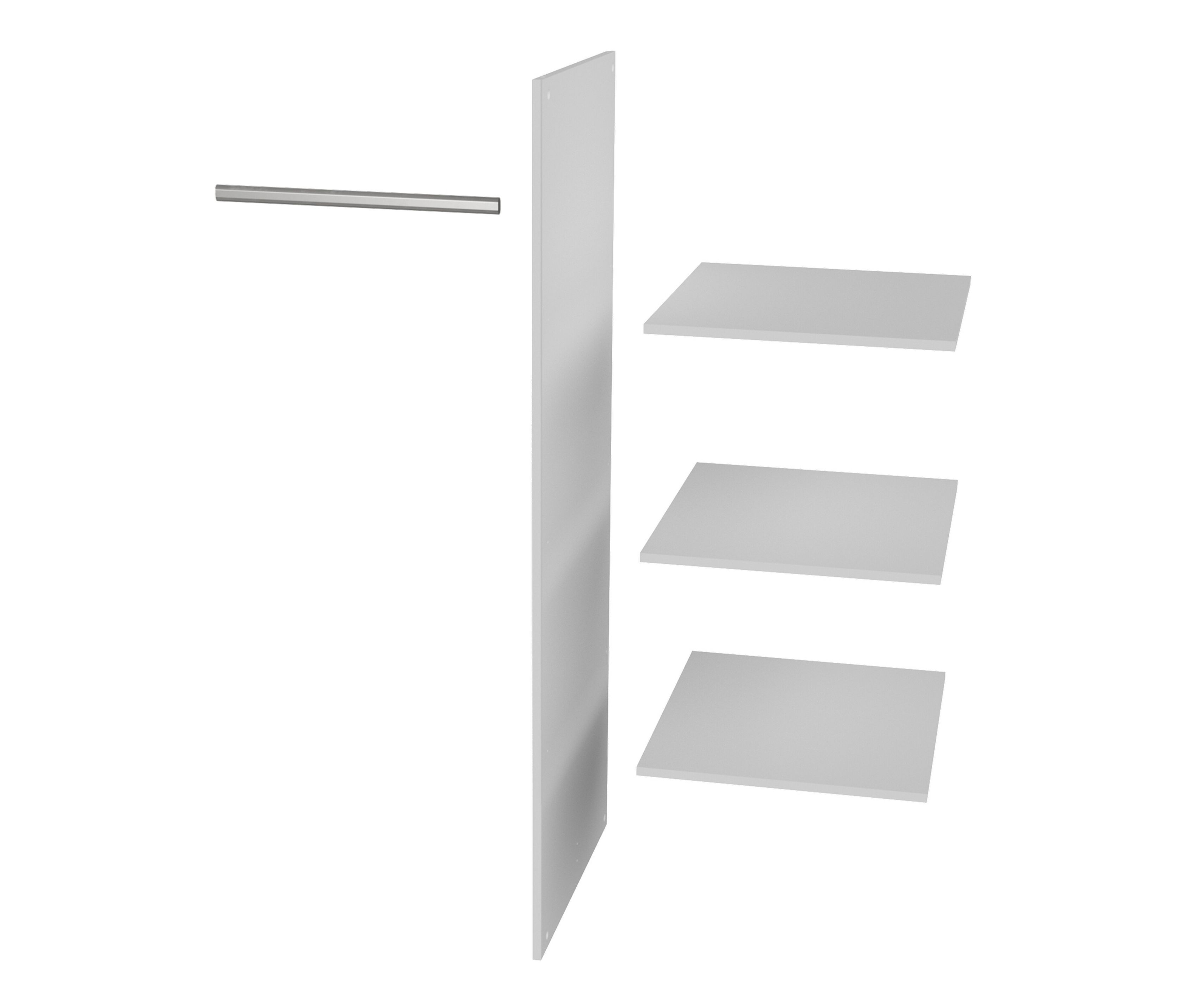 Thumbnail - Tchibo - Woood Streifentürschrank »Connect« - 52x3x144cm - weiß -
