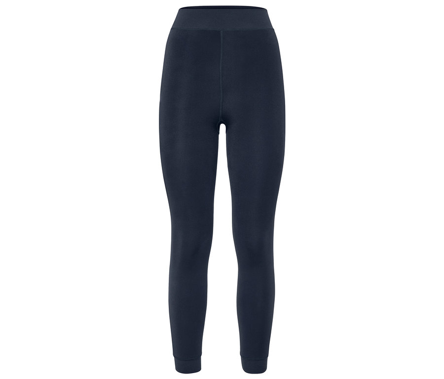 Marineblaue Leggings mit hohem Bund.