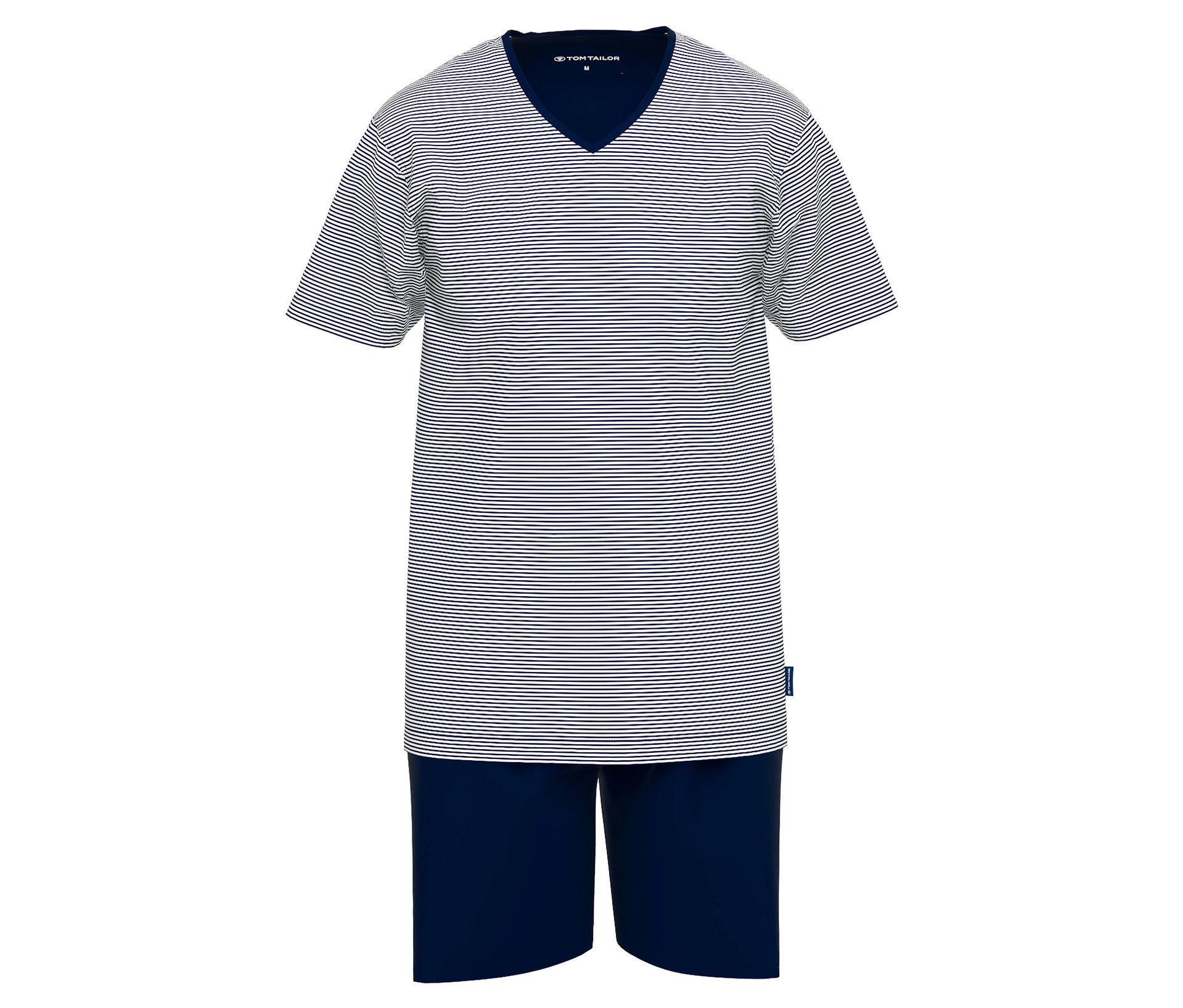 Shorty-Pyjama-Set »Nevada« - Herren - Gr. XL - dunkelblau/gestreift - dunkelblau