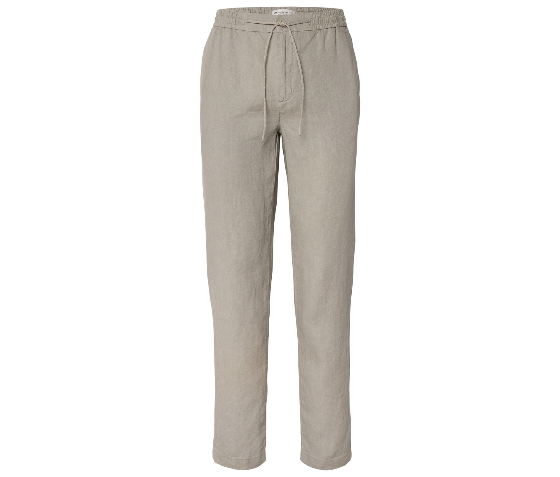 Leinen-Chino - Herren - Gr. M - beige - beige