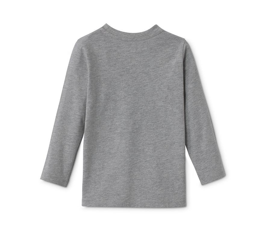 Graues Langarmshirt.