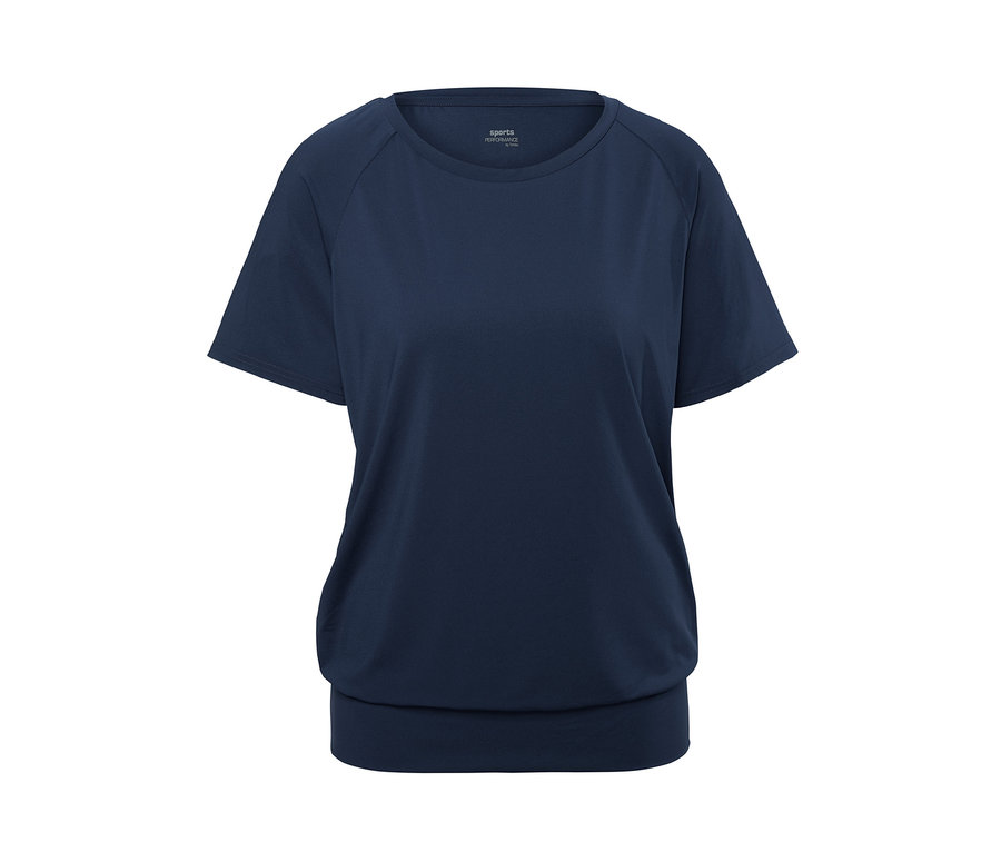 Blaues Sportshirt.