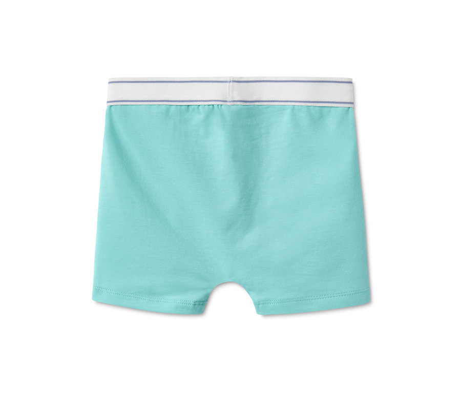 Türkise 3 Jungen-Slipboxer mit weißem Bund.