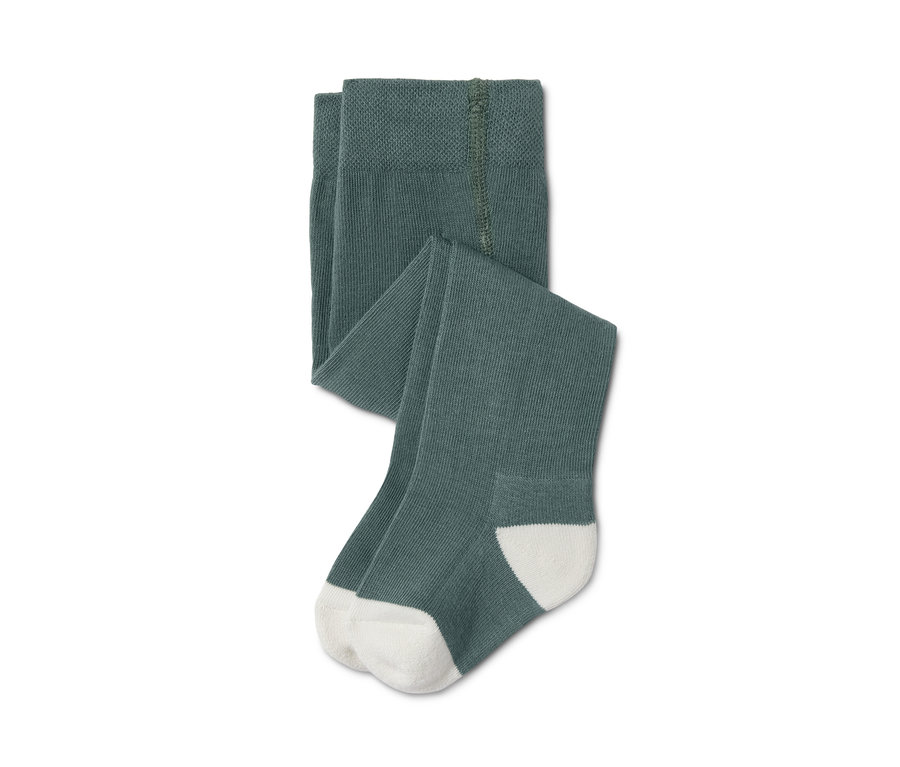 5 blaue Baumwoll-Strumpfhosen.