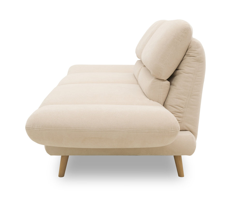Drehbares DOMO collection 2-Sitzer-Sofa »Malaga« in Creme.