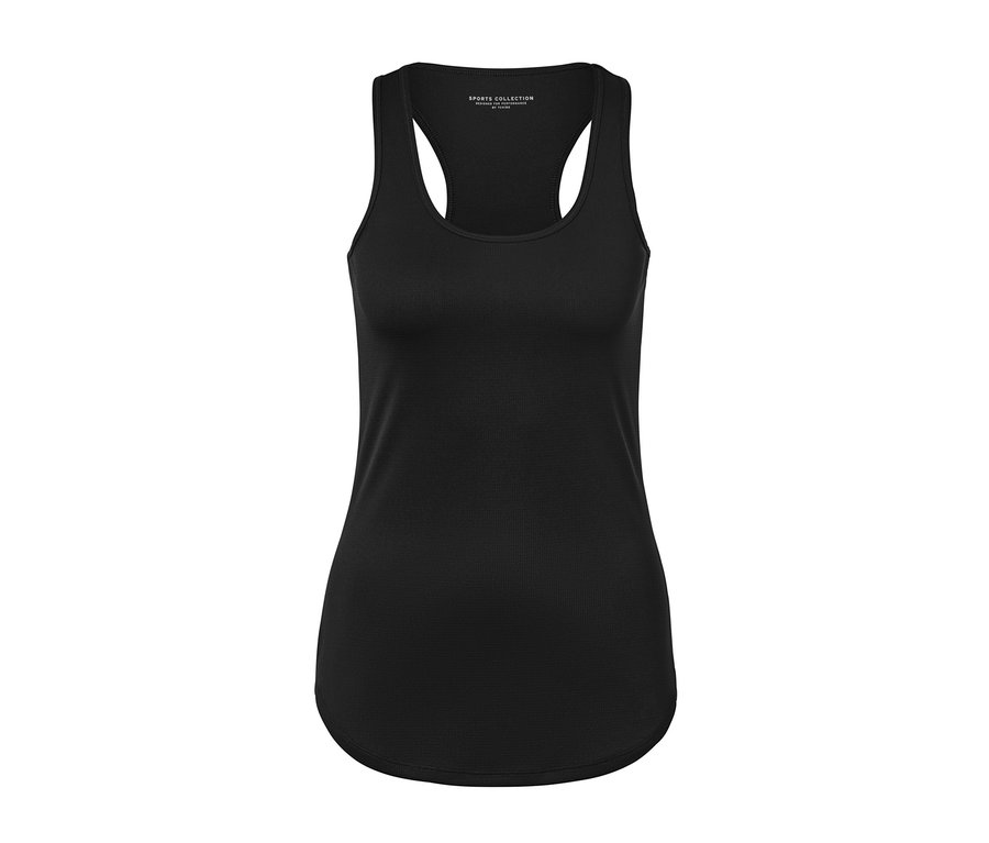 Dunkelblaues 2-in-1-Kurzarm-Sportshirt.
