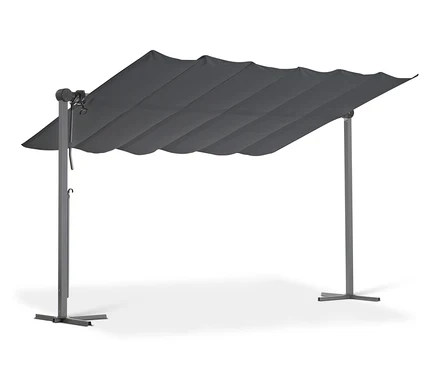 Leco Sonnendach, 400 x 250 cm, anthrazit.