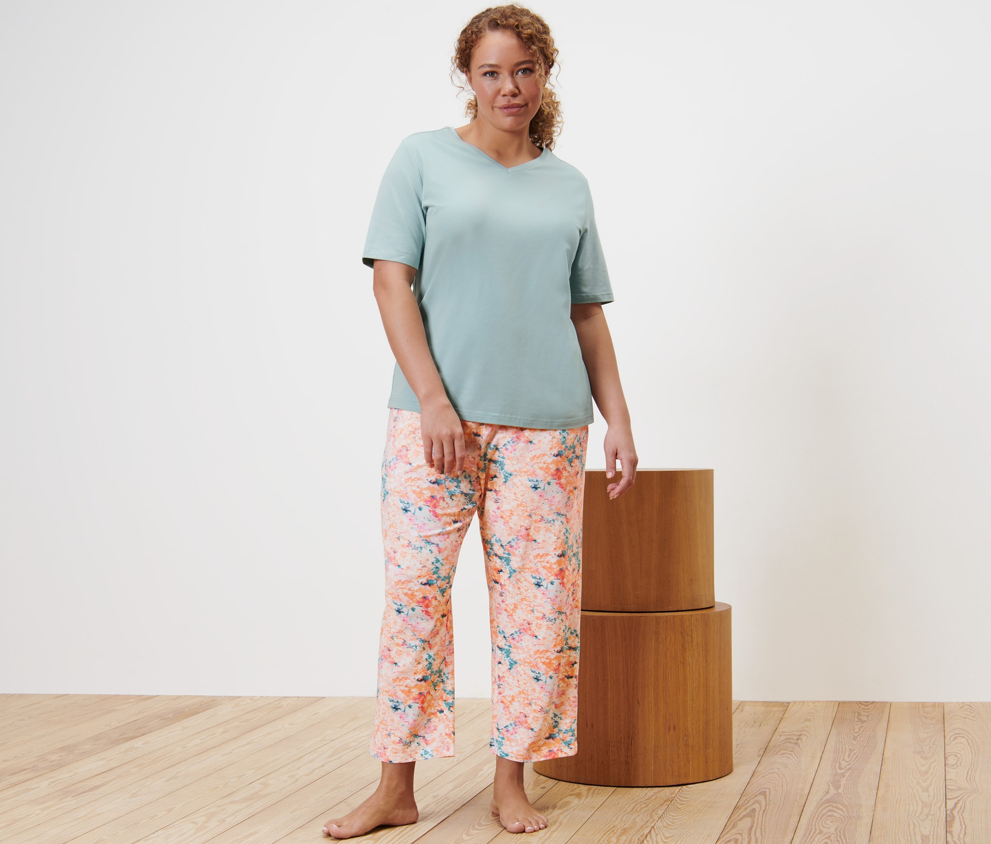 Thumbnail - Tchibo - Pyjama - Damen - Gr. S - apricot
