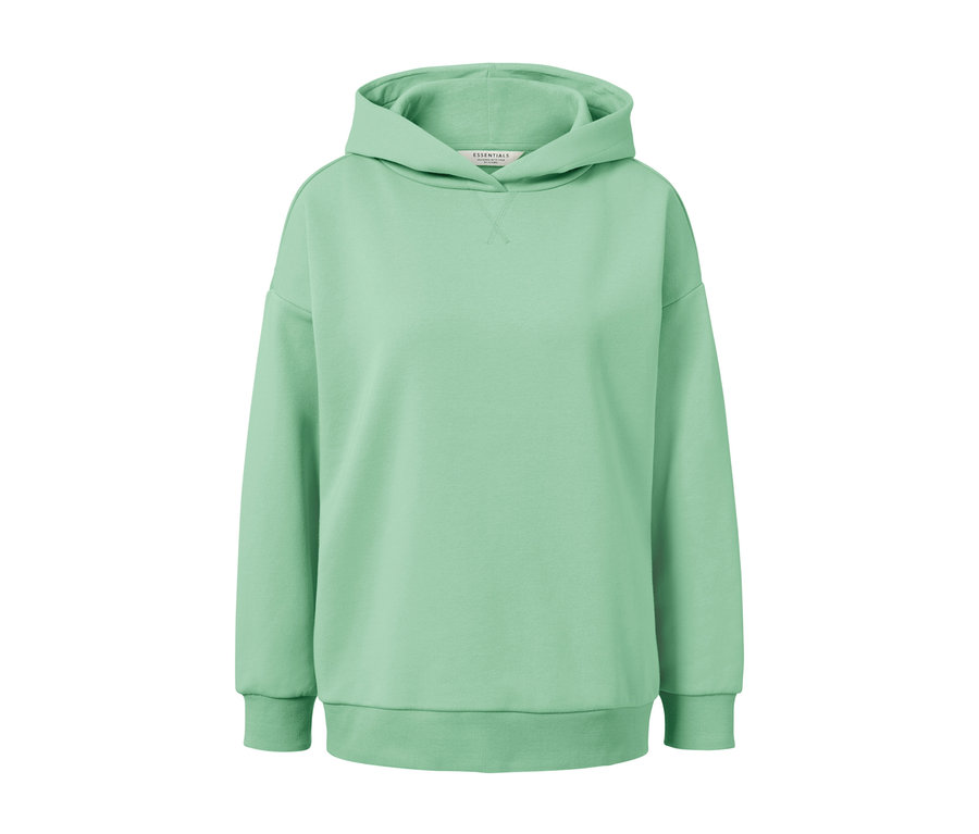 Grüner Hoodie.