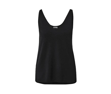Schwarzes Stricktop.