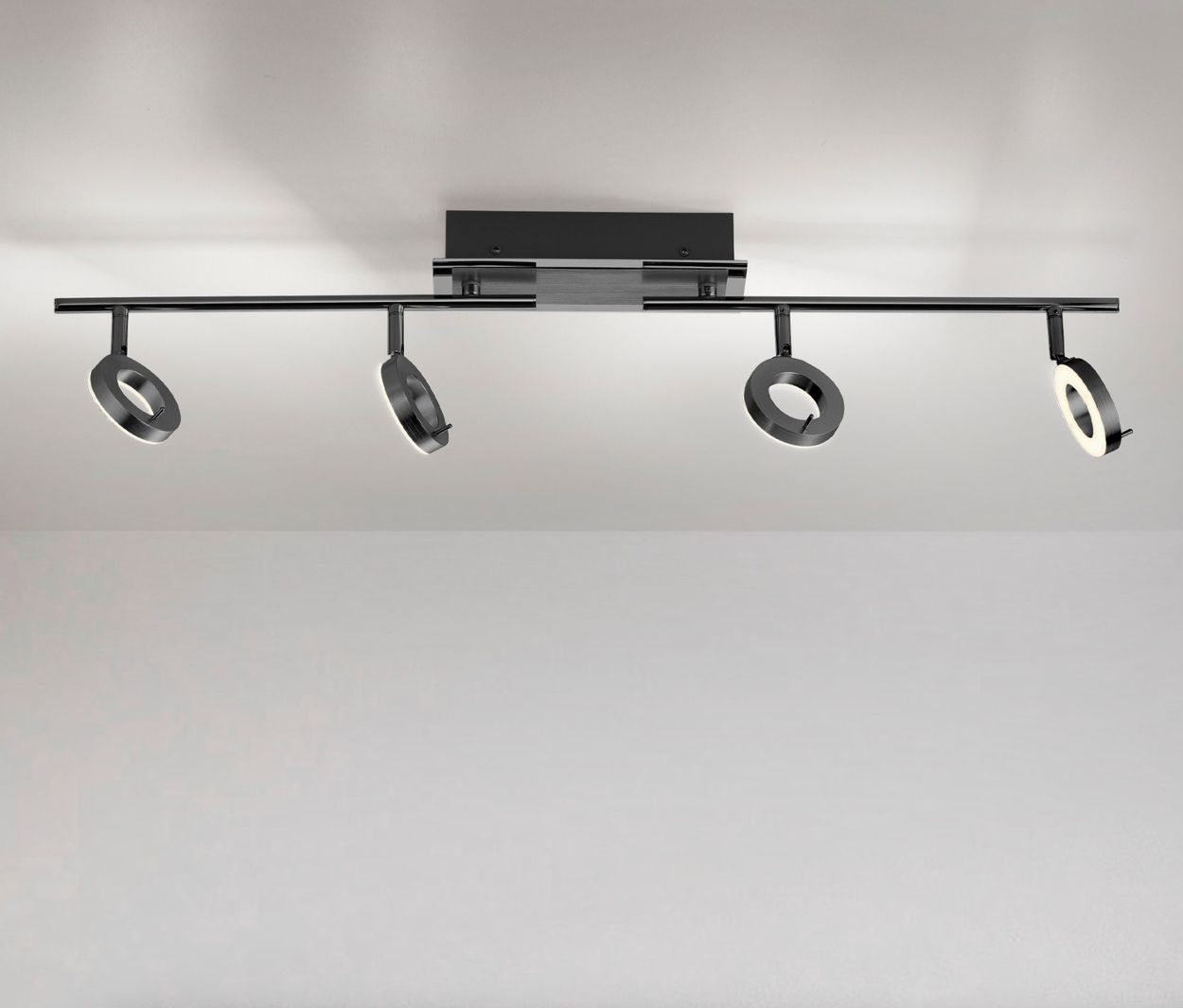 Thumbnail - Paul Neuhaus LED-Deckenleuchte »Sileda« - 94x74x21cm - schwarz - Aluminium / Eisen / Kunststoff