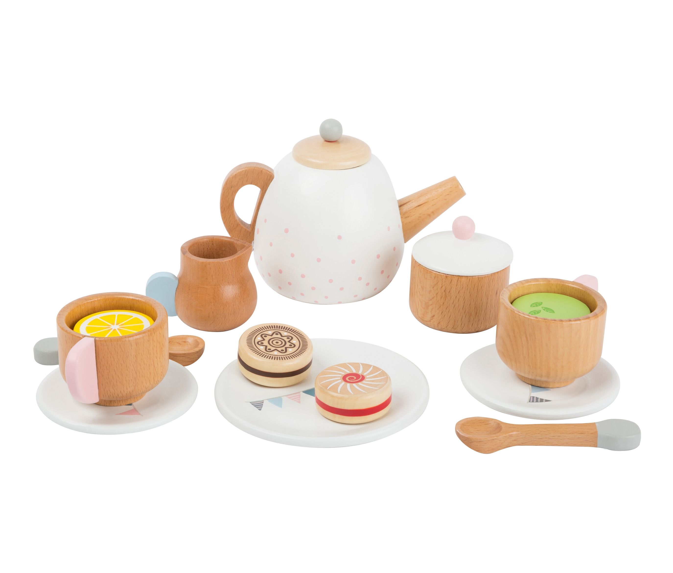 Thumbnail - Small foot Wooden Tea Set with Cookies Spielzeugset aus Holz 3 y+ 17 St.